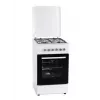 Elektriski-gāzes plīts MPM MPM-56-KGM-04, 4 degļi, 56 cm, elektriskā cepeškrāsns, melna