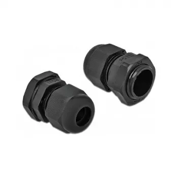 Kabeļa uzmava DeLOCK 60196 Melna Plastmasa 10 gab.