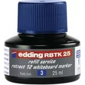 Marķiera uzpilde Edding RBTK 25, 25 ml zila tinte, nomaiņa Edding marķieriem