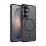 Crong Hybrid Matte Magnetic Macīgs MacSafe maciņš Samsung Galaxy S26+ — TPU + PC, Melns