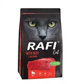 DOLINA NOTECI Rafi Cat ar liellopu gaļu - sausā barība kaķiem - 7 kg