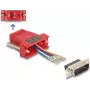 Delock D-Sub 15 spraudnis uz RJ12 ligzda montāžas komplekts, sarkans (67084)
