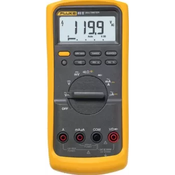 Fluke 83V multimetrs - 98 mm x 52 mm x 201 mm - 624 g - baterija/sārma