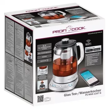 Proficook bezvadu stikla tējkanna PC-WKS 1167