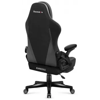 Gaming krēsls huzaro Force 4.6 — auduma sēdeklis, regulējams augstums un atzveltnes slīpums, jostas atbalsts, 130 kg, sēdekļa platums 41 cm