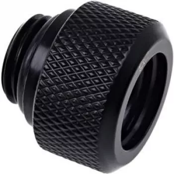 Alphacool Eiszapfen 13mm cietās caurules skrūvējamais savienotājs G1/4 - Deep Black (17262)