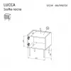 Naktsgaldiņš Cama LUCCA 2 gab. 47x40x52 cm balts MDF/skaidu plātne