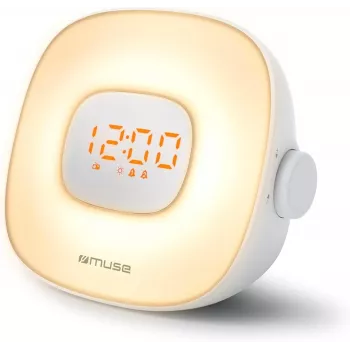Personīgais radio pulkstenis Muse ML-198 CR FM ar automātisko skenēšanu un LED displeju