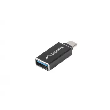 LANBERG Adapter USB-C (vīrišķais) uz USB-A (sieviešu) 3.1 melns