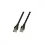 EFB-Elektronik RJ45 savienojuma kabelis Cat.5e SF/UTP PVC CCA melns 2m (K5456.2)