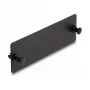 DeLOCK Fiber Optic Blind Panel melns 109mm Metāls