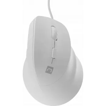 NATEC Crake 2 Pro pele - vertikāla, vadu, USB, optiska, 12800 DPI, balta