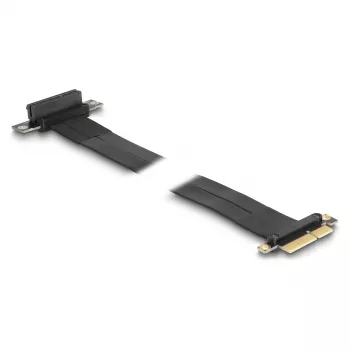 DeLOCK Riser Card PCI Express x4 vīrietis uz x4 slotu 90° leņķī ar kabeli 60 cm