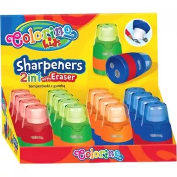 Asināmais zīmuļu asināmais colorino 65269PTR 2in1 ar dzēšgumiju
