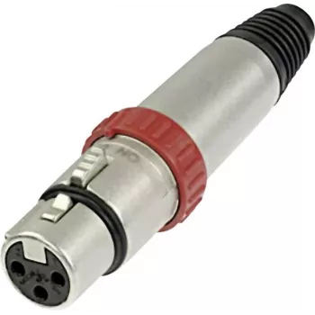 Neutrik XLR savienotāja ligzda, taisna, 3 polu, sudraba NC3FXS 1 gab.