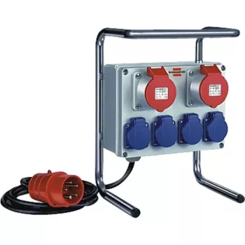 Pagarinātājs Brennenstuhl 1153750 2m 6 AC Rozetes Melns Zils Sarkans Sudrabs
