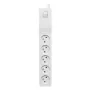 Pārsprieguma aizsargs LESTAR ZX 510 G-A K.:SZ 1,5m Balts 5 kontaktligzdas