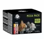 Slapjās kaķu barības paciņas PetRepublic 12x100g — vista, lasis, teļa gaļa