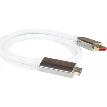 PYTHON PYT M0221 - DP 1.4 uz HDMI 2.0 A Spraudnis Neilons 4K@60Hz 1 m Balts