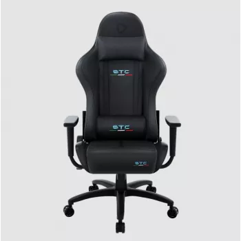Spēļu krēsls Onex STC Tribute Hardcore Black — ergonomisks sēdeklis datoram un konsolēm, regulējams augstums un atzveltnes slīpums