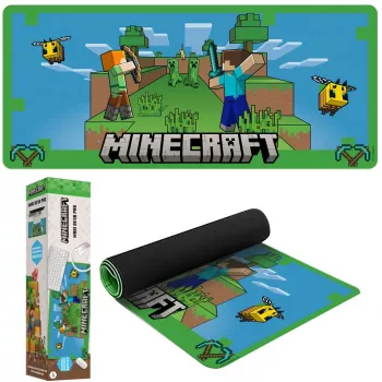 Peles paliktnis Kids Euroswan 80x30 cm Minecraft — liels galda paliktnis pelei un tastatūrai