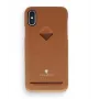 VixFox aizmugurējais vāciņš ar kartes kabatu Samsung S9 — karameļu brūns