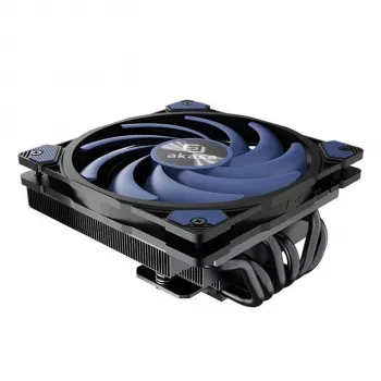 Akasa ALUCIA H6LS M2 CPU Dzesētājs - 120 mm melns Blue (AK-CC4030HP01)