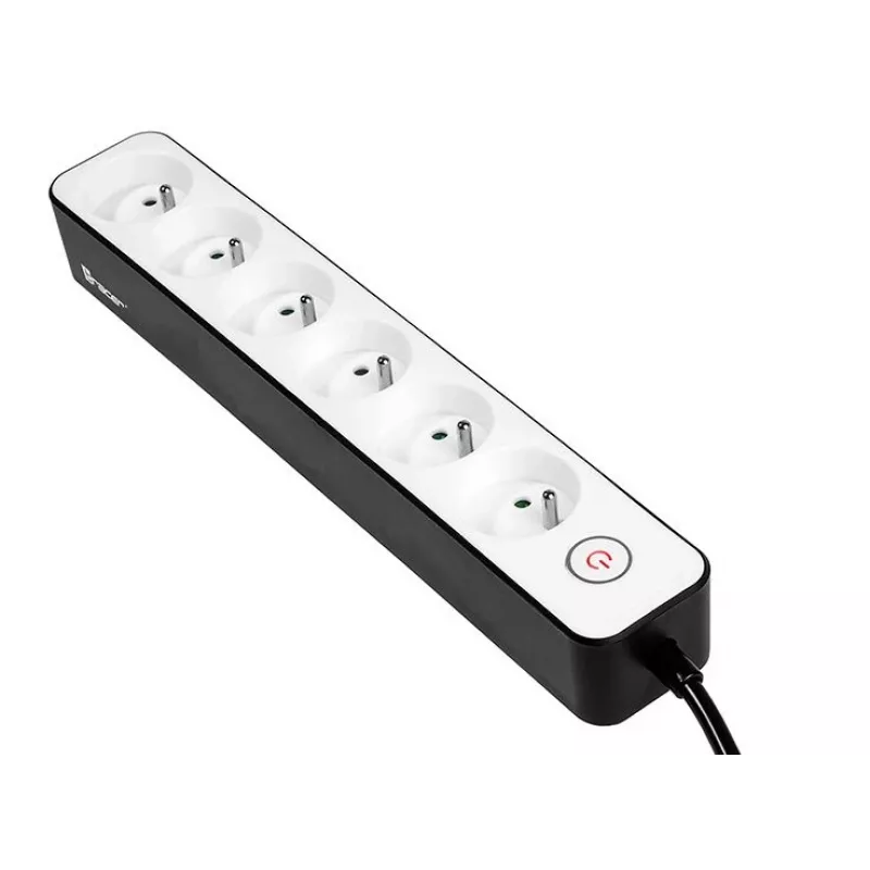 TRACER Power Strip Zebra 1.5 m 6 kontaktligzdas
