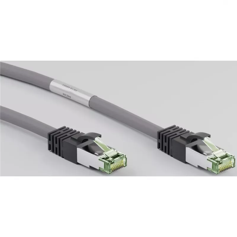 Goobay CAT 8.1 savienojuma kabelis, S/FTP (PiMF), Pelēks, 0,5 m - LSZH bezhalogēna, Vara AWG 24 (55135)