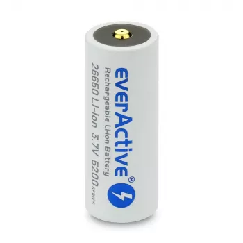 Akumulatora baterija everActive EV26650-52M 3.7V 5200mAh ar Micro USB uzlādi