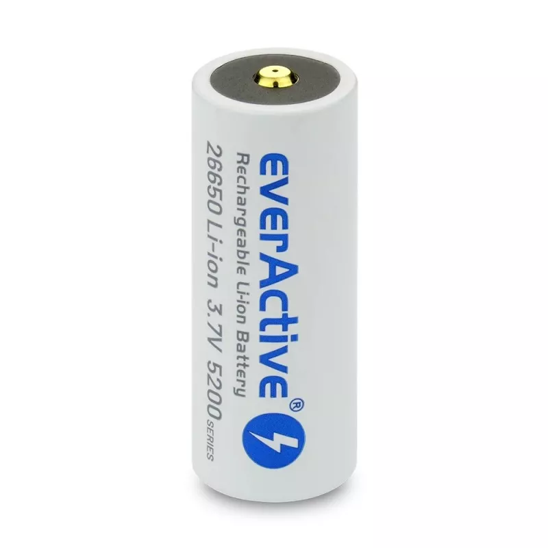 Akumulatora baterija everActive EV26650-52M 3.7V 5200mAh ar Micro USB uzlādi