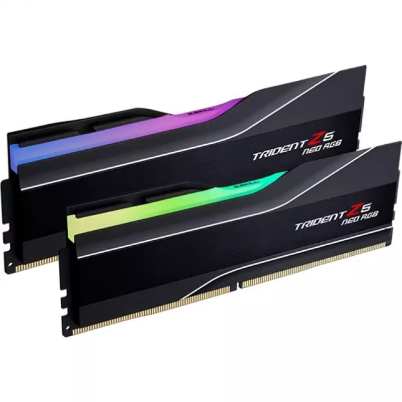 DIMM 64 GB DDR5-6000 (2x 32 GB) Dual-Kit, Arbeitsspeicher schwarz, F5-6000J2636H32GX2-TZ5NR, Trident Z5 Neo RGB, AMD EXPO