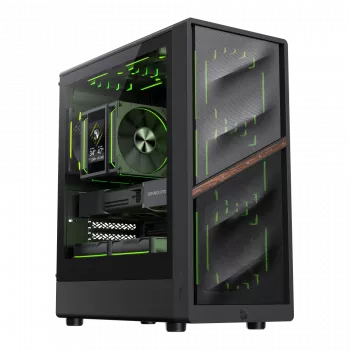 Gamemax AERIS 330 MB Melns Mini Tornis Korpus