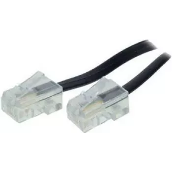 Telefona kabelis ShiverPeaks BS70095-8/4 15 m Melns