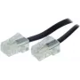 Telefona kabelis ShiverPeaks BS70095-8/4 15 m Melns