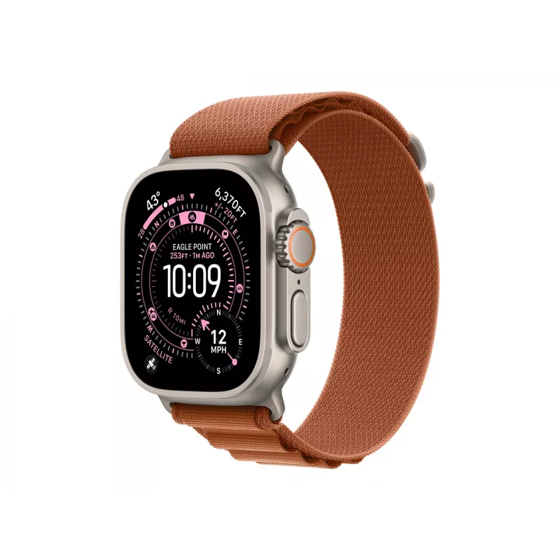 Apple MFTD4ZM/A Alpīna cilpa Smartwatch Siksniņa Brūna Titāns Poliesters Spandekss