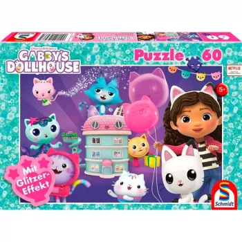 Gabby's Dollhouse: Ballīte leļļu mājā, Puzle 60 gabali