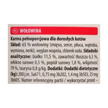 ANIMONDA Carny Adult liellopa gaļa - mitrā kaķu barība - 400g