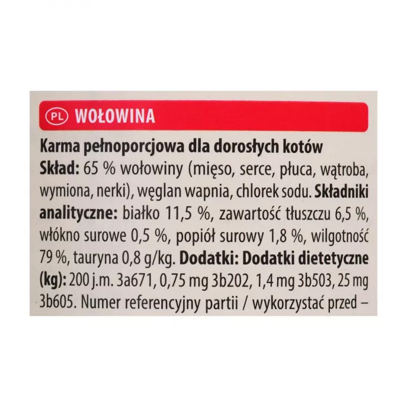 ANIMONDA Carny Adult liellopa gaļa - mitrā kaķu barība - 400g