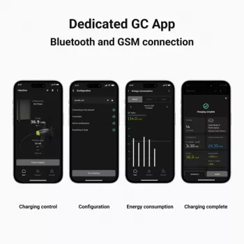 Green Cell GC EVGC021B2275 sienas lādētājs 3.6-22 kW 7.5 m NFC pelēks alumīnijs