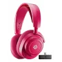 Austiņas STEELSERIES Arctis Nova 7X Wireless Gen 2 — bezvadu Bluetooth, apauss, galvas lente, 20–20000 Hz, 325 g, fuksīna
