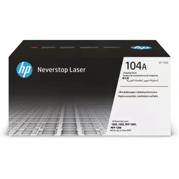 Attēla cilindrs HP 104A W1104A 12000 lapas Melns