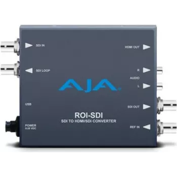 AJA ROI-SDI - SDI signāla pārveidotājs - 0 - 40 °C - -40 - 60 °C - 10 - 90% - 146,43 x 102,108 x 22,86 mm - 100 - 240 V