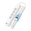 Viedā pagarinātājs Meross MSP844 — 4× kontaktligzda, 2× USB-A, 2× USB-C