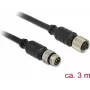 Seriālais pagarinātājkabelis Navilock 62973 M8 3m Melns