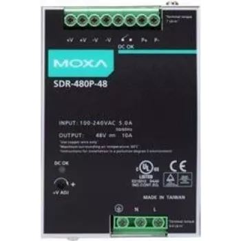 Meanwell Moxa SDR-480P-48 - Barošanas bloks (montāža uz DIN sliedes)