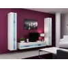 TV statnis cama meble VIGO NEW 30/180/40, balts spīdums, skaidu plātne, 1800×400×300 mm