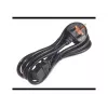 APC AP9895 barošanas kabelis, 16A 200-240V, C19 uz UK spraudni BS 1363A, 2,44 m, melns