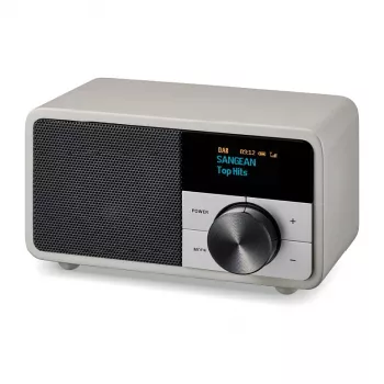 Galda radio Sangean DDR-7 Glacier Silver ar ciparu uztvērēju un Bluetooth