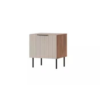 Naktsgaldiņš Cama Meble ALMERA 50x42x44 cm, 2 gab., valrieksts/krems, MDF un skaidu plātne